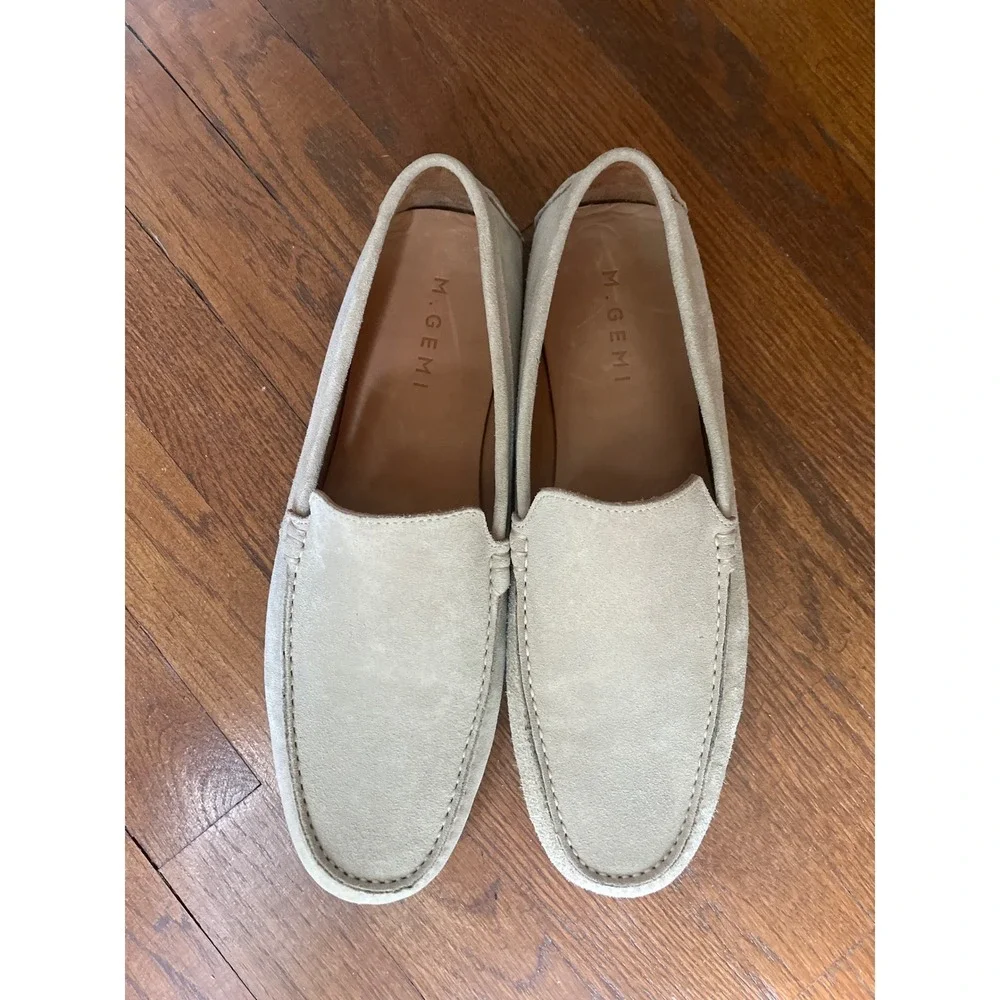 M.‎ Gemi Men's The Felize Uomo Driving Loafer Size 43 (U.S. 10-10.5) Latte Suede